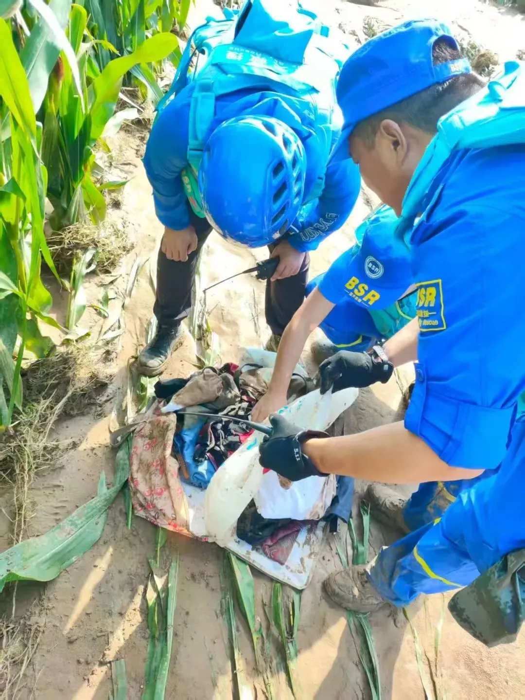 救援现场图。@李海峰供图