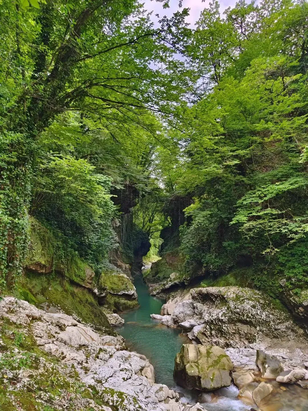 △马特维利峡谷，格鲁吉亚伊梅雷蒂的自然地标之一。（图/受访者供图）