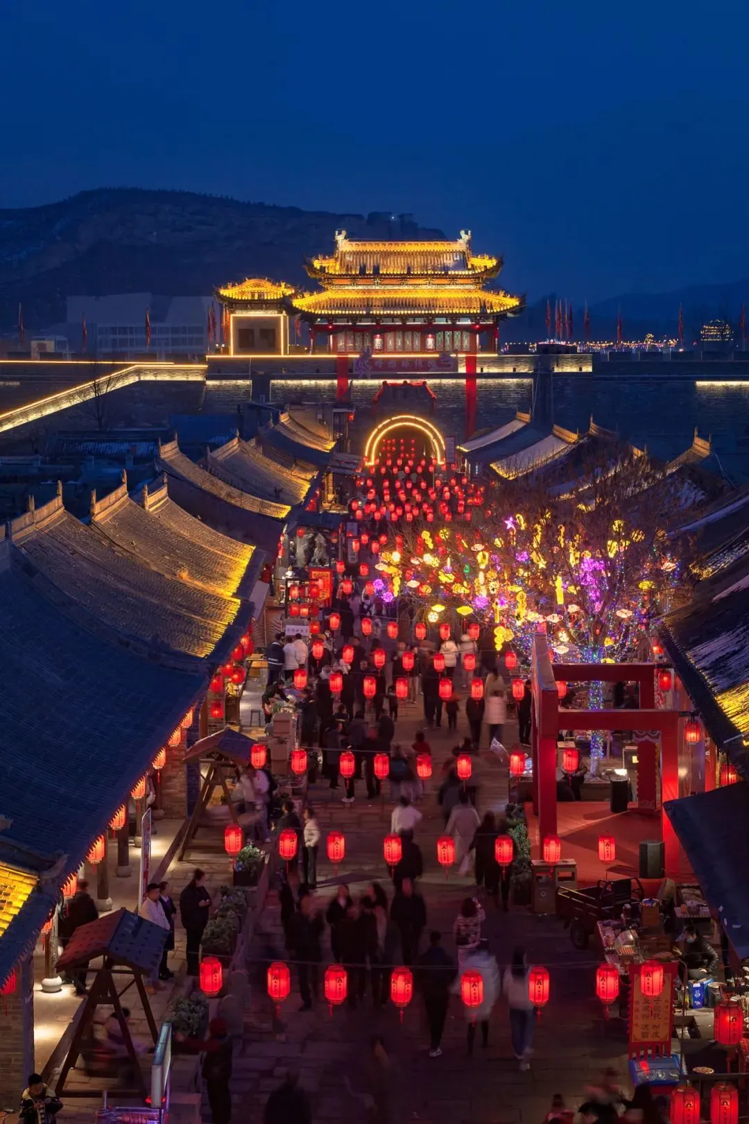 ｜神木市高家堡古镇夜景