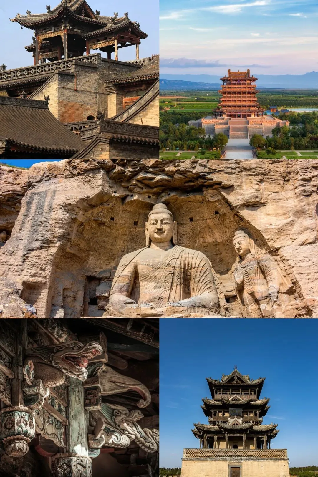 部分山西古建 图源：山西文旅融媒体中心