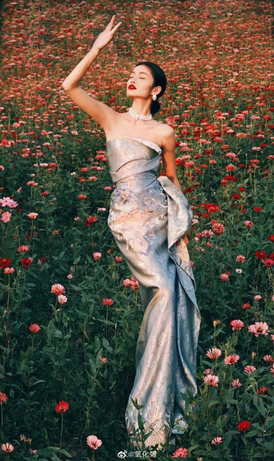 ● 氧化菊用窗帘改装的礼服