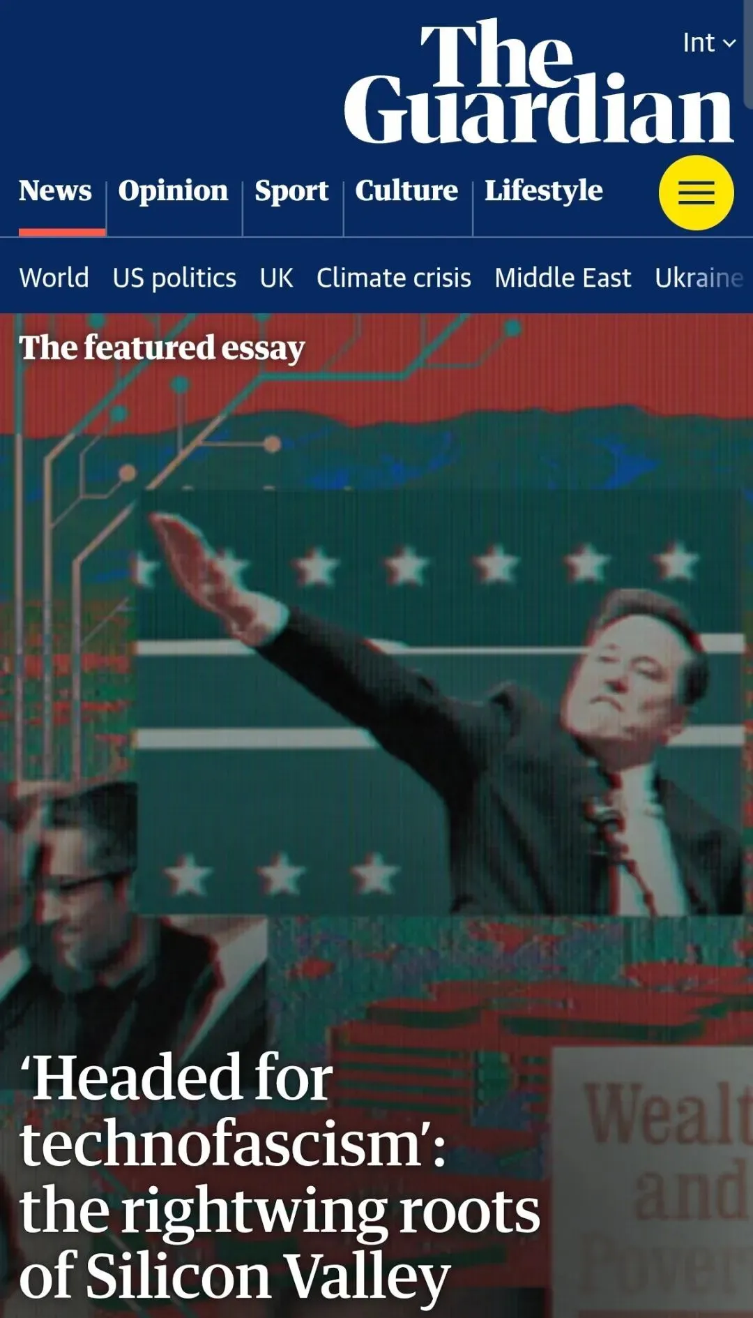 ▎ 走向技术法西斯主义：硅谷的右翼根源。图源：The Guardian
