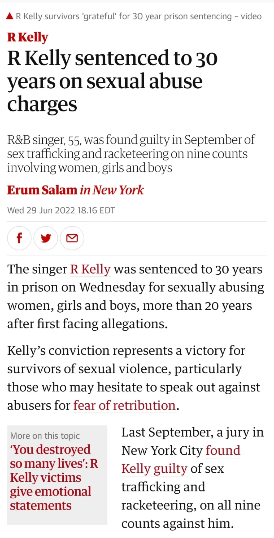 创作《I BELIEVE I CAN FLY》的R&B天王被判30年 其曾被多次起诉