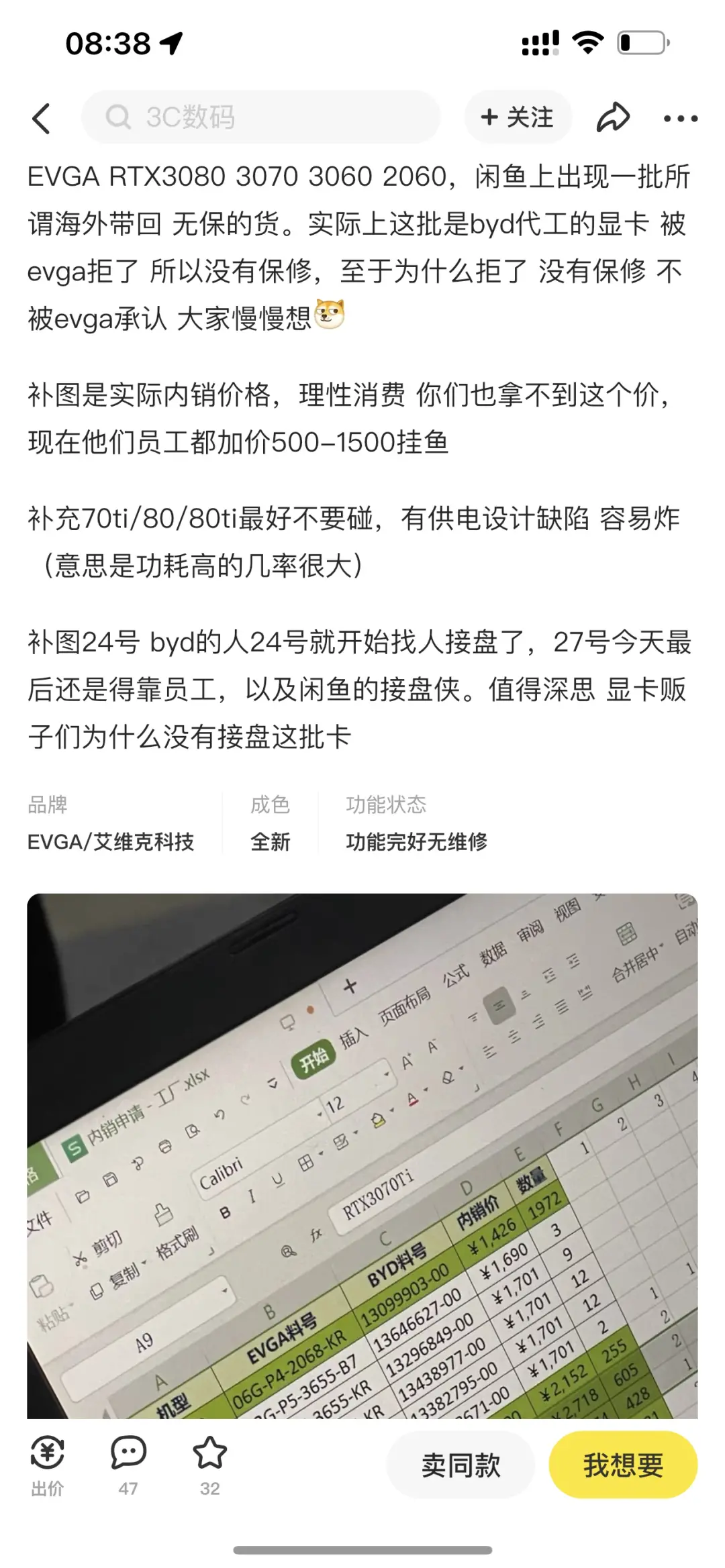 nVIDIA|全新的RTX3080还不到3080？比亚迪你干得好啊