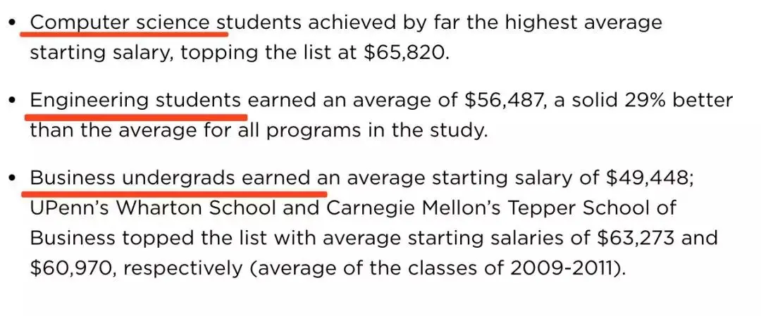 墙裂推荐（美国高校毕业生薪酬排名榜）美国高校毕业生薪酬排名表，(图7)