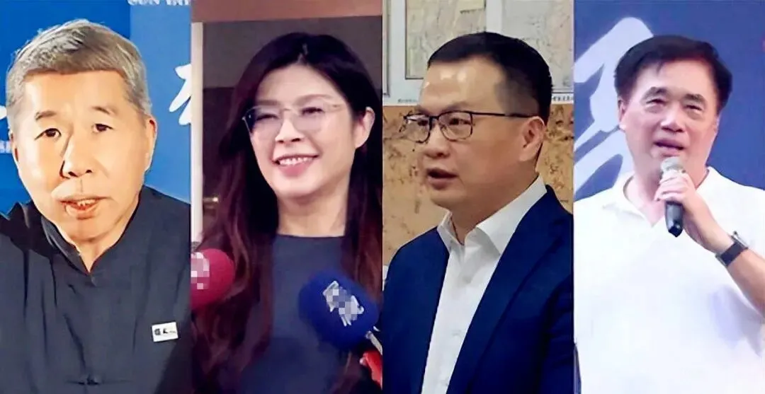 ▲左往右依次是:张亚中 郑丽文 罗智强 郝龙斌