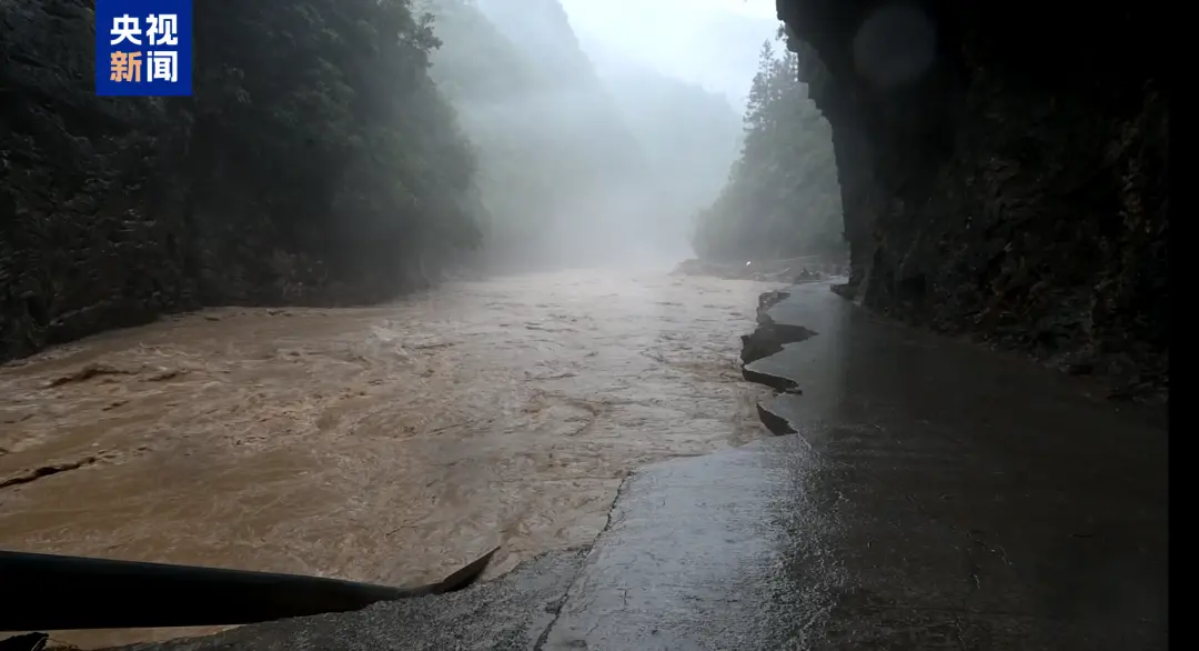 白水河村汛情