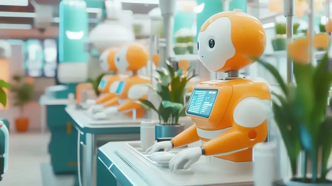 一个智能生产线，机器人和人工智能确保零浪费输出。图/图虫创意