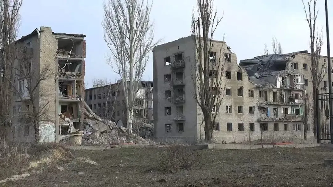 阿夫杰耶夫卡被摧毁的房屋