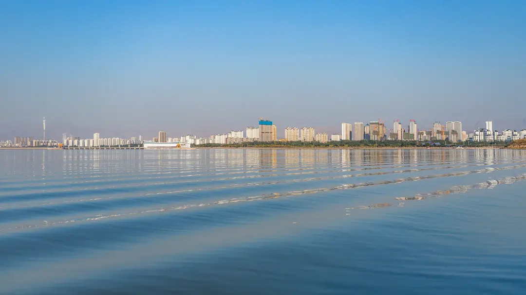 △乌海黄河湿地景观区。（图/视觉中国）