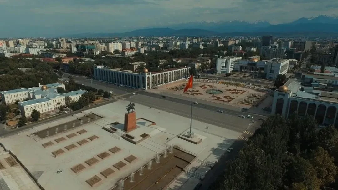 吉尔吉斯斯坦首都比什凯克，图源卫星网