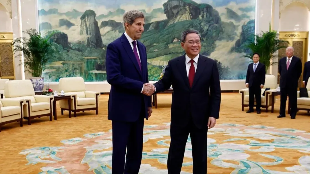 ◆克里与国务院总理李强会面
