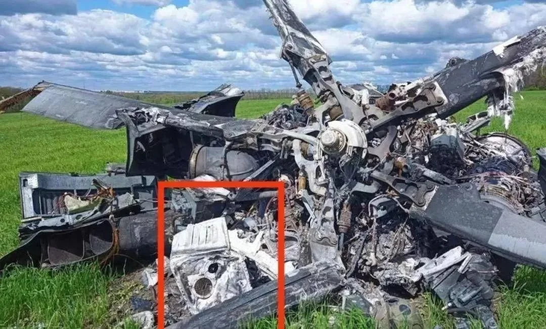 ▲被击毁的俄军直升机（图/网络）
