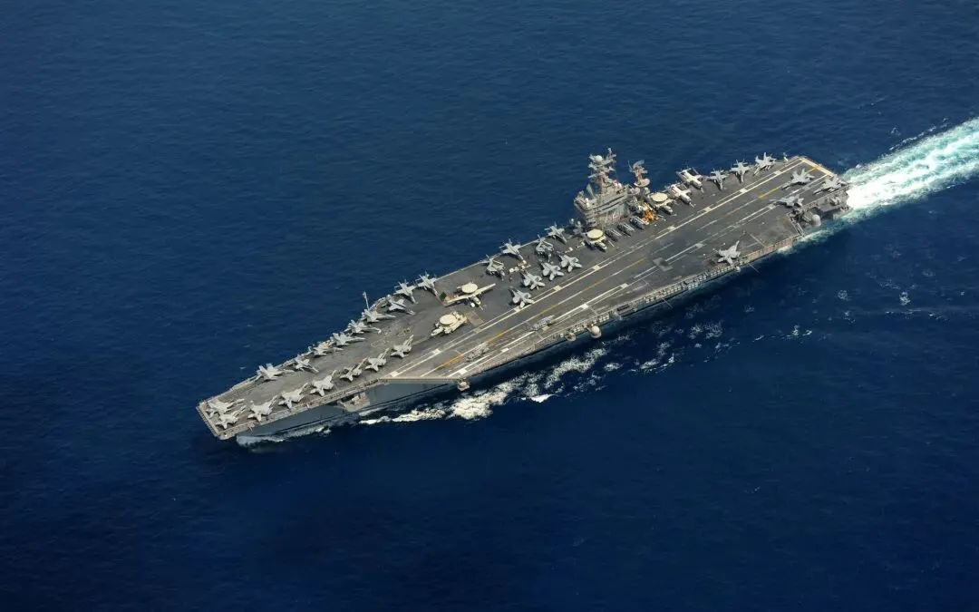 2021年5月16日美国海军尼米兹级核动力航母亚伯拉罕·林肯号(cvn72)