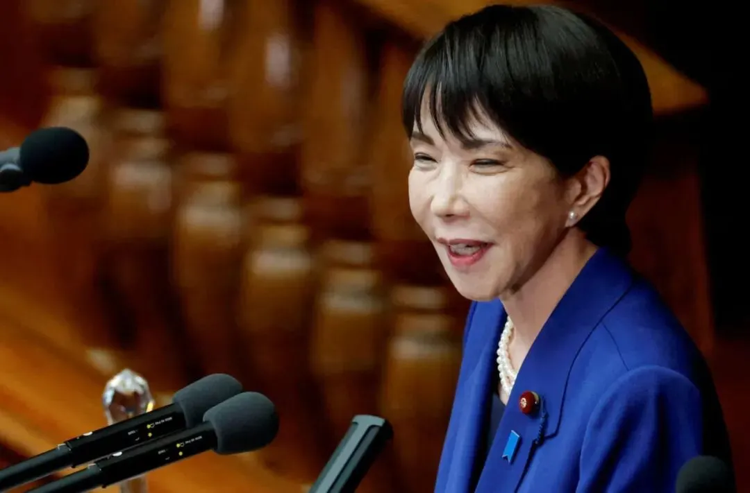 ▲10月24日,日本新任首相高市早苗在东京国会发表就职演说。(图源:路透社)