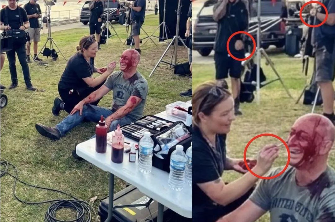 AI 生成“低像素”的澳大利亚邦迪海滩恐袭“阴谋论”图片｜图源：X