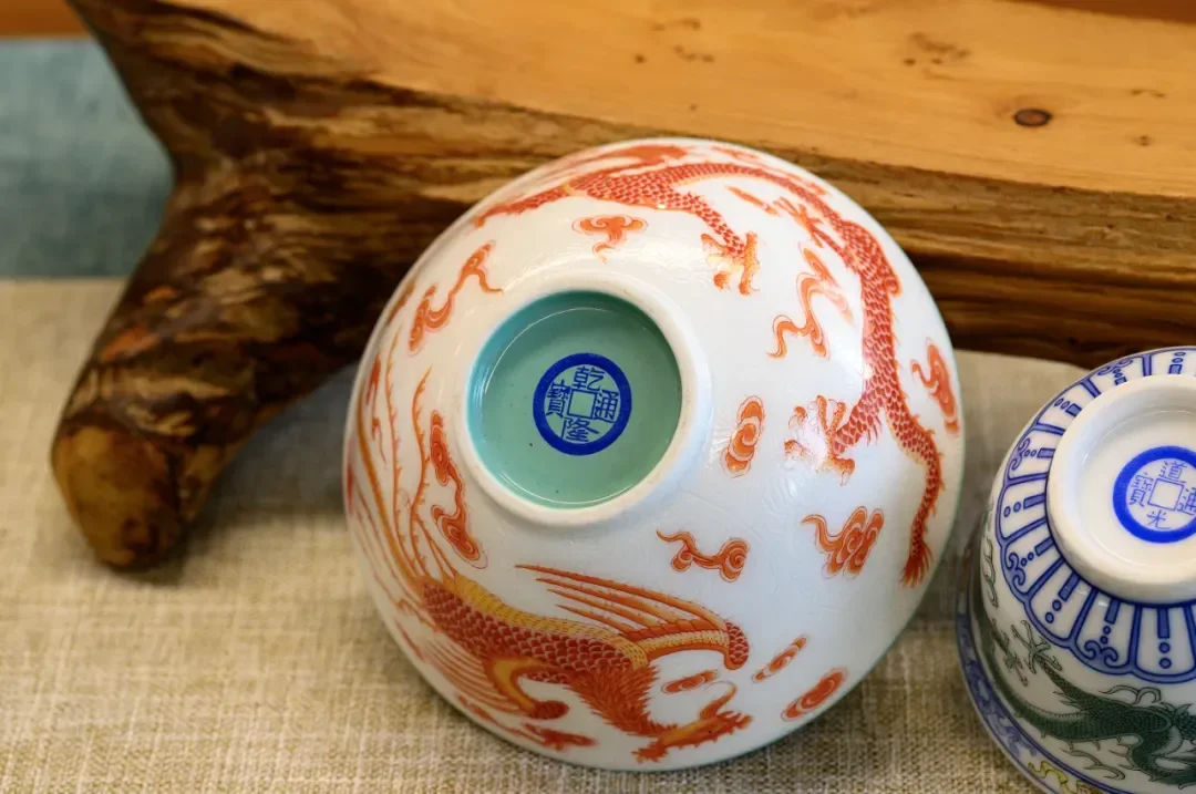 世依】 光斎在銘 斑紫銅 （虫離）龍 建水 F731