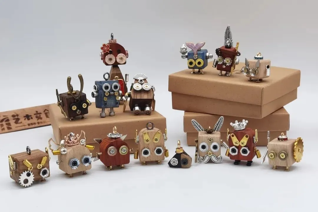 ▲木艺手作人作品