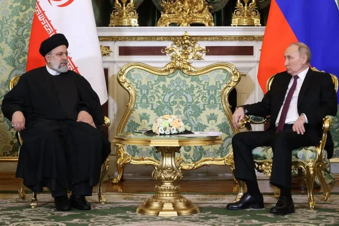 ◆去年12月，普京在莫斯科会见伊朗总统莱西。