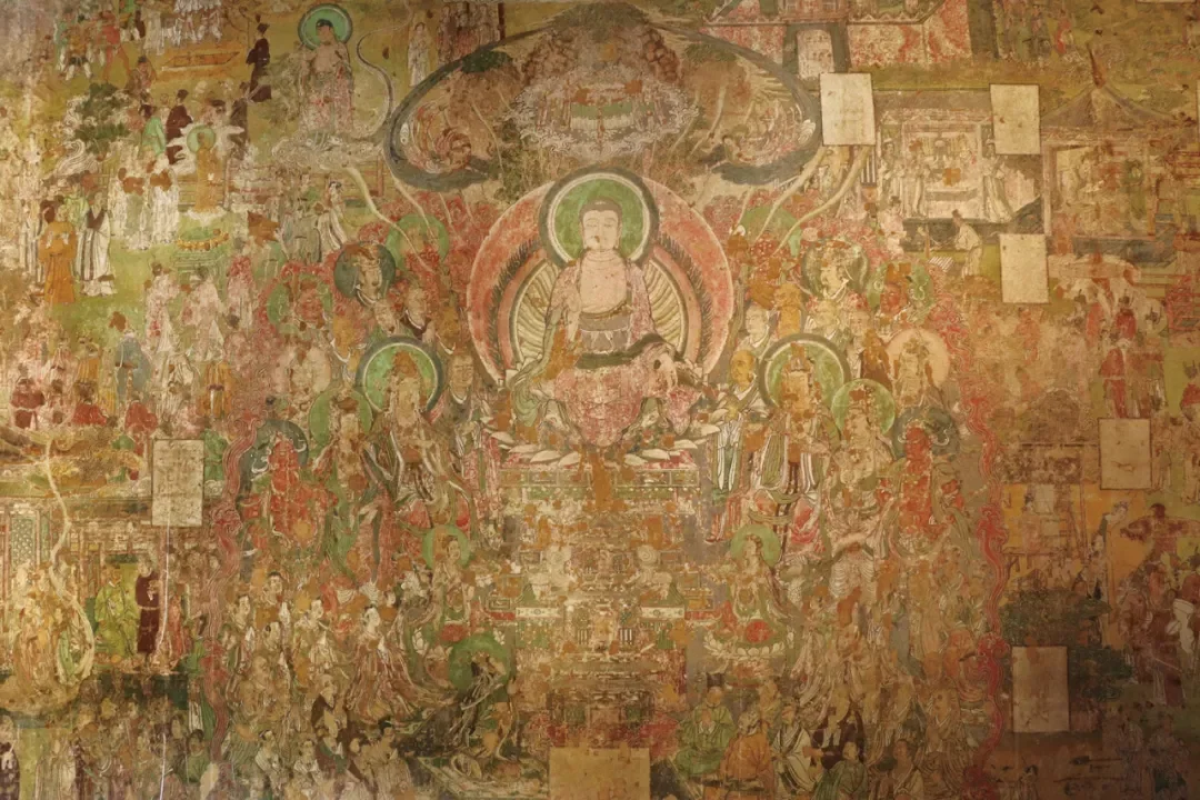 山西高平开化寺壁画，是我国现存面积最大的宋代壁画，被称为壁画界的“清明上河图”。（图/L）