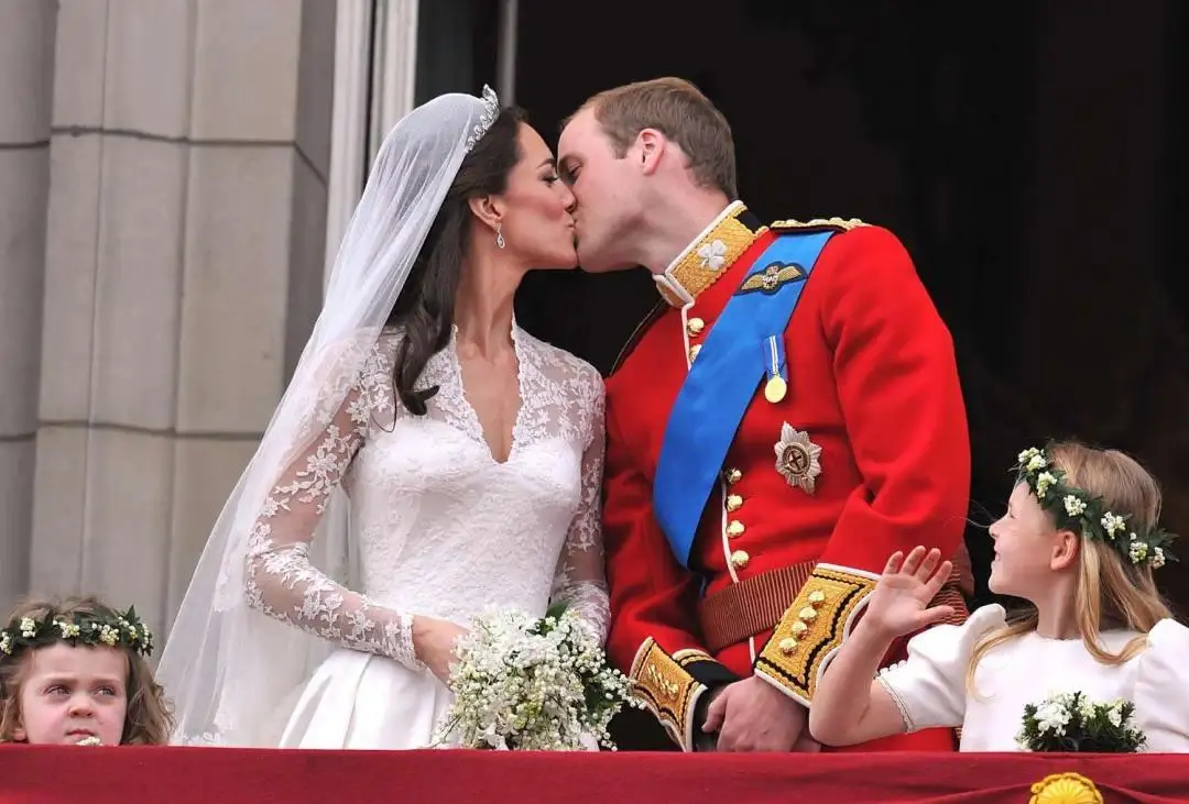 凯特王妃与威廉王子，婚礼当天
