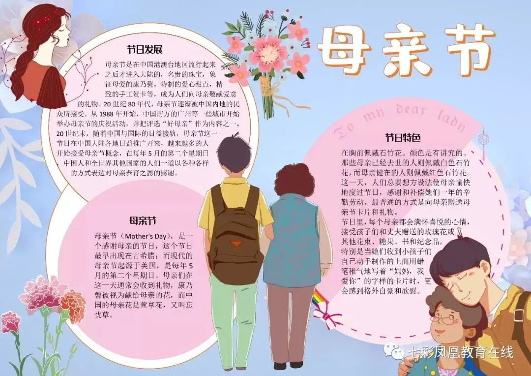 母亲节定制手抄报，送给母亲和孩子！收藏起来慢慢看！（帮忙收藏一下母亲节手抄报）