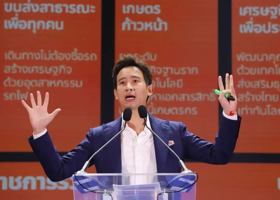 ◆泰国远进党党魁皮塔，在年轻选民中收获了大批拥趸。