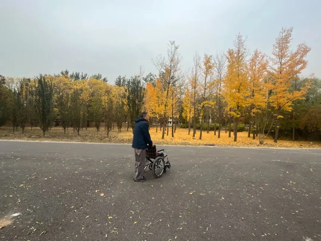 吴承之身体也大不如前，长时间行走需要推着轮椅