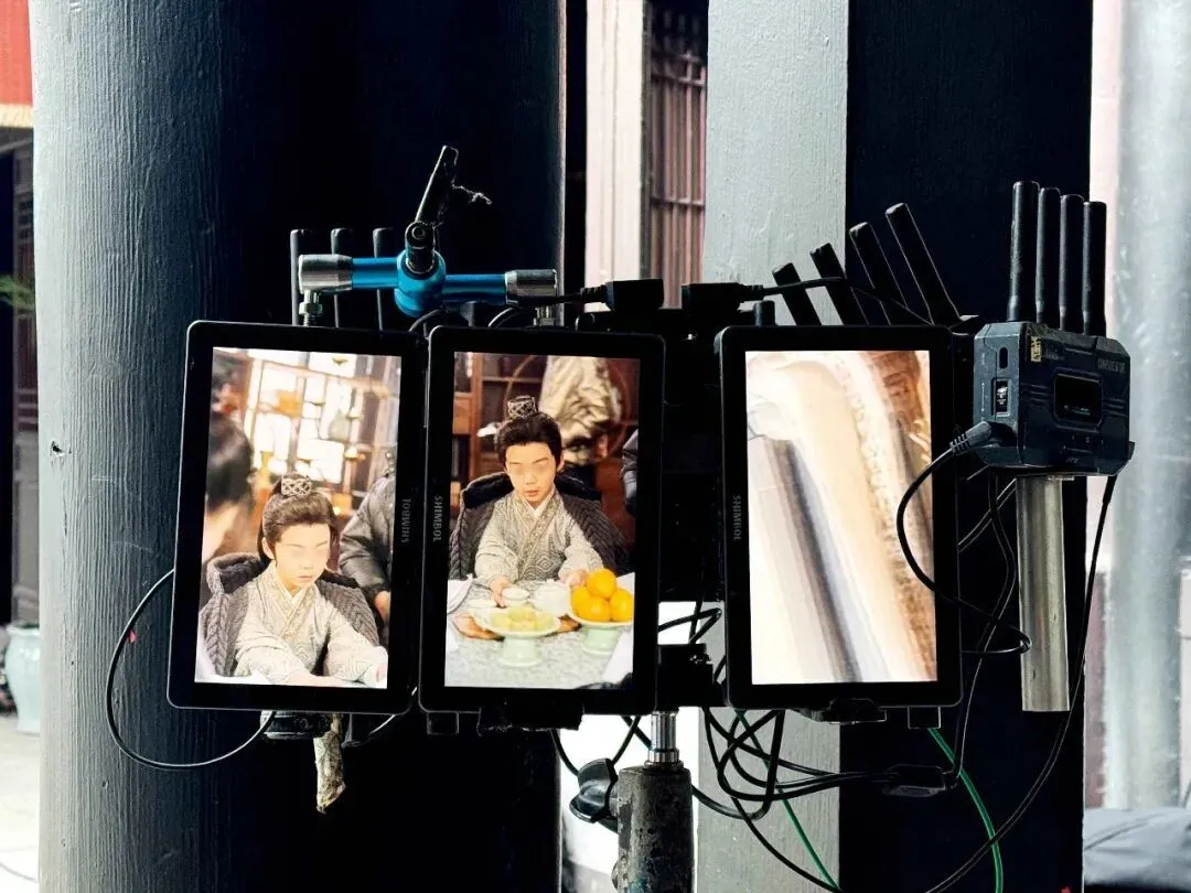 瑞瑞在横店一处短剧片场。图/受访者提供