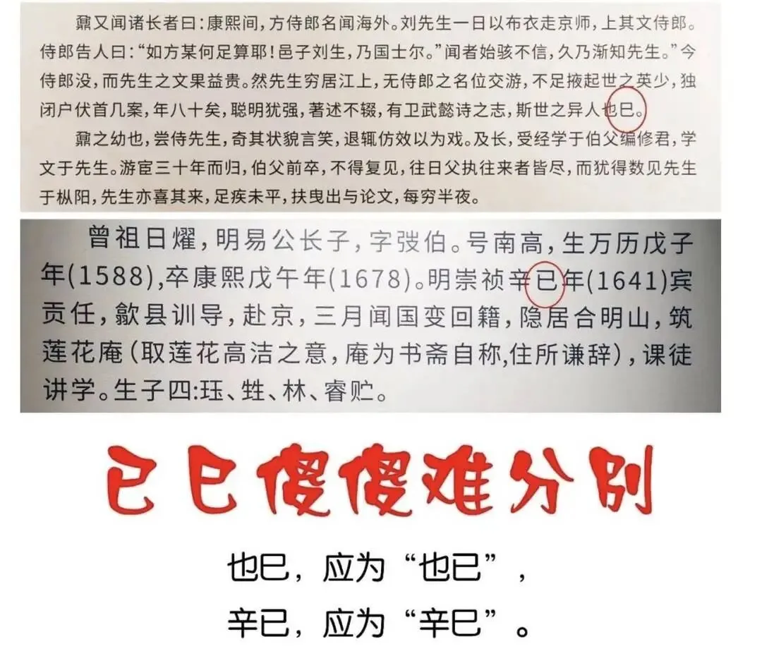 网友晒出的“挑错”(公众号截图)