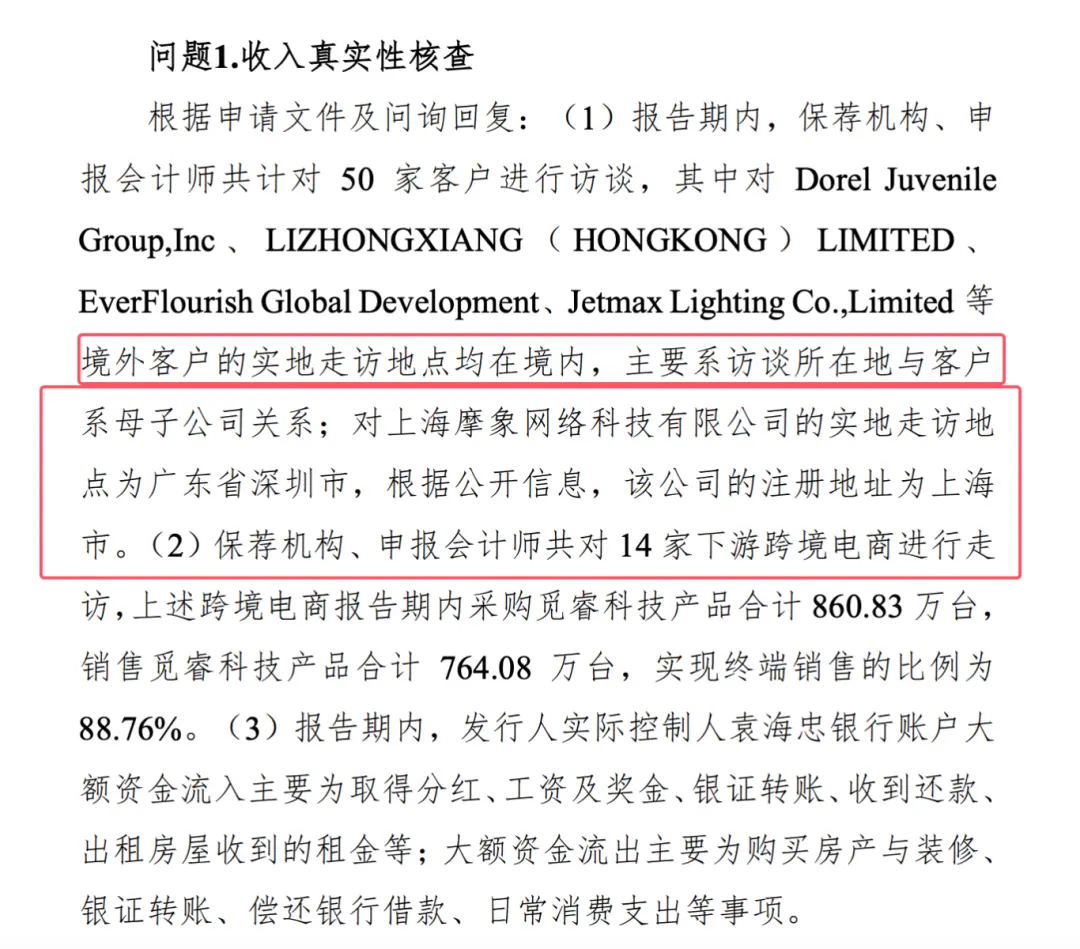 觅睿科技IPO:控制人高中学历!北交所问为什么境外客户实地走访地点均在境内_创投_第6张_纵横网 觅睿科技IPO:控制人高中学历!北交所问为什么境外客户实地走访地点均在境内_https://www.izongheng.net_创投_第6张