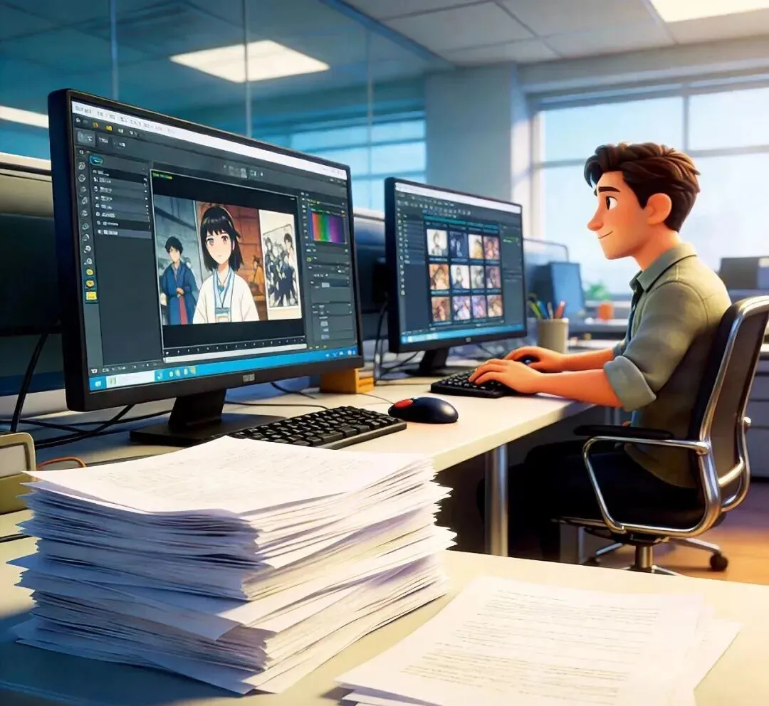 借助AI等工具，只需要少量的成本，就能将小说文案制作成漫剧。AI插画/adan