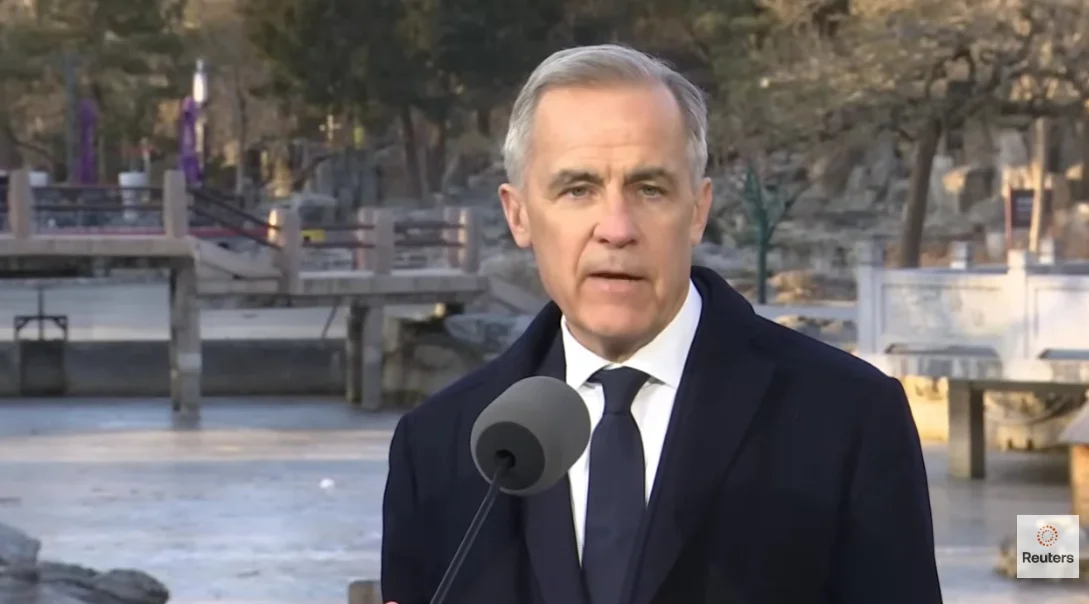 1月16日，卡尼在北京举行发布会。路透社视频截图