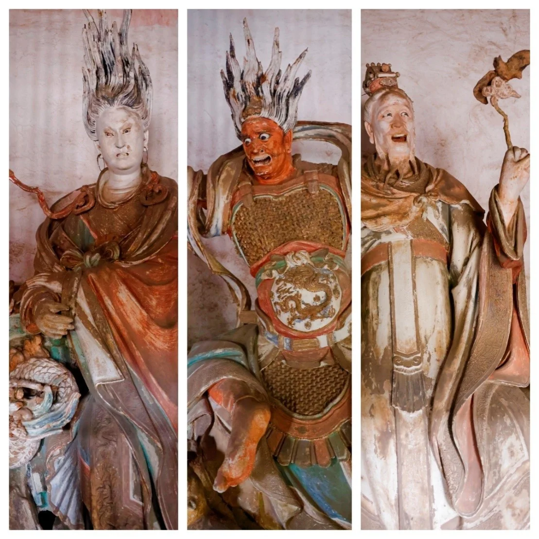 晋城玉皇庙元代彩塑
