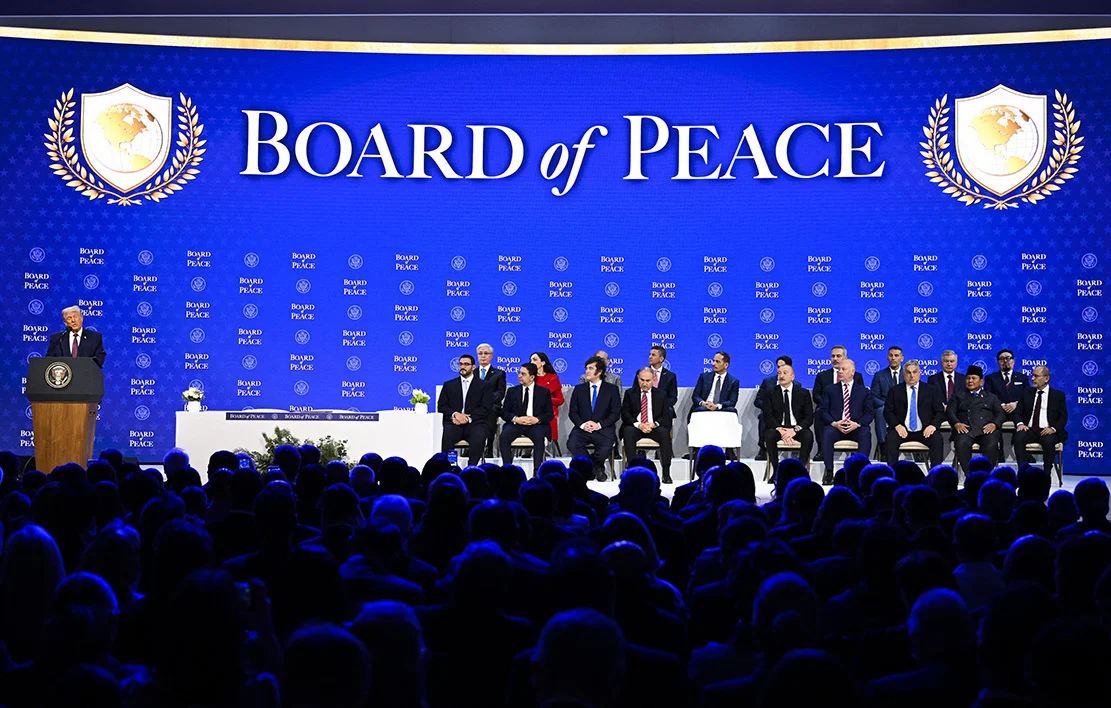 美國總統川普宣布啟動名為「和平委員會」。 IC photo