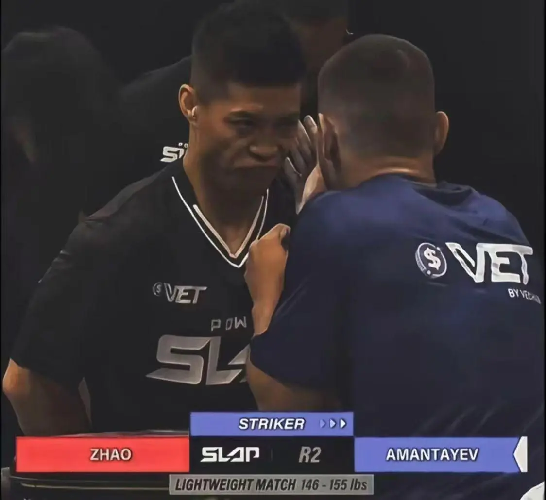 ▲赵鸿刚比赛时的截图 图据网络