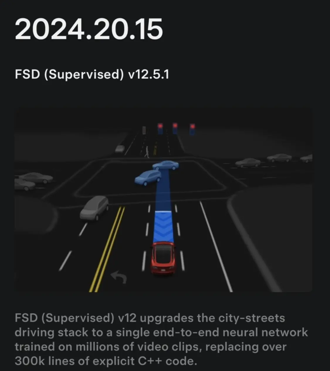 特斯拉开始推送FSD v12.5.1 首先更新的是这辆车