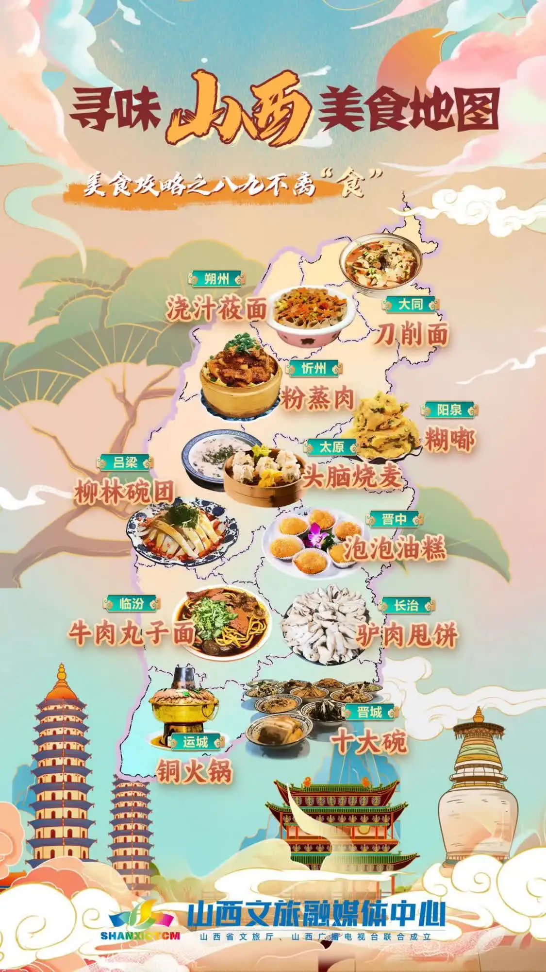 山西美食地图 图源：山西文旅融媒体中心