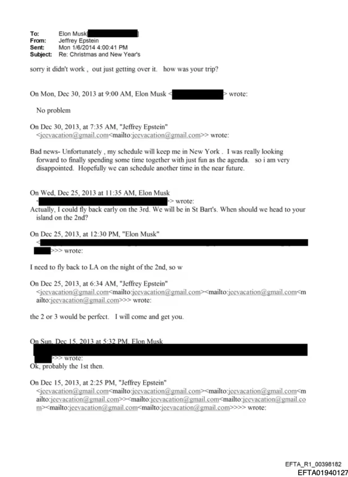 马斯克与爱泼斯坦沟通登岛安排