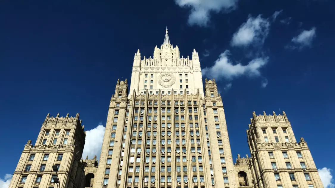 俄外交部大楼，资料图，图源：俄罗斯卫星通讯社