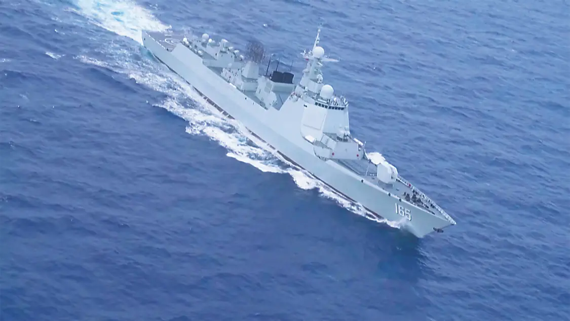 湛江舰是本次中方参演编队的主力。