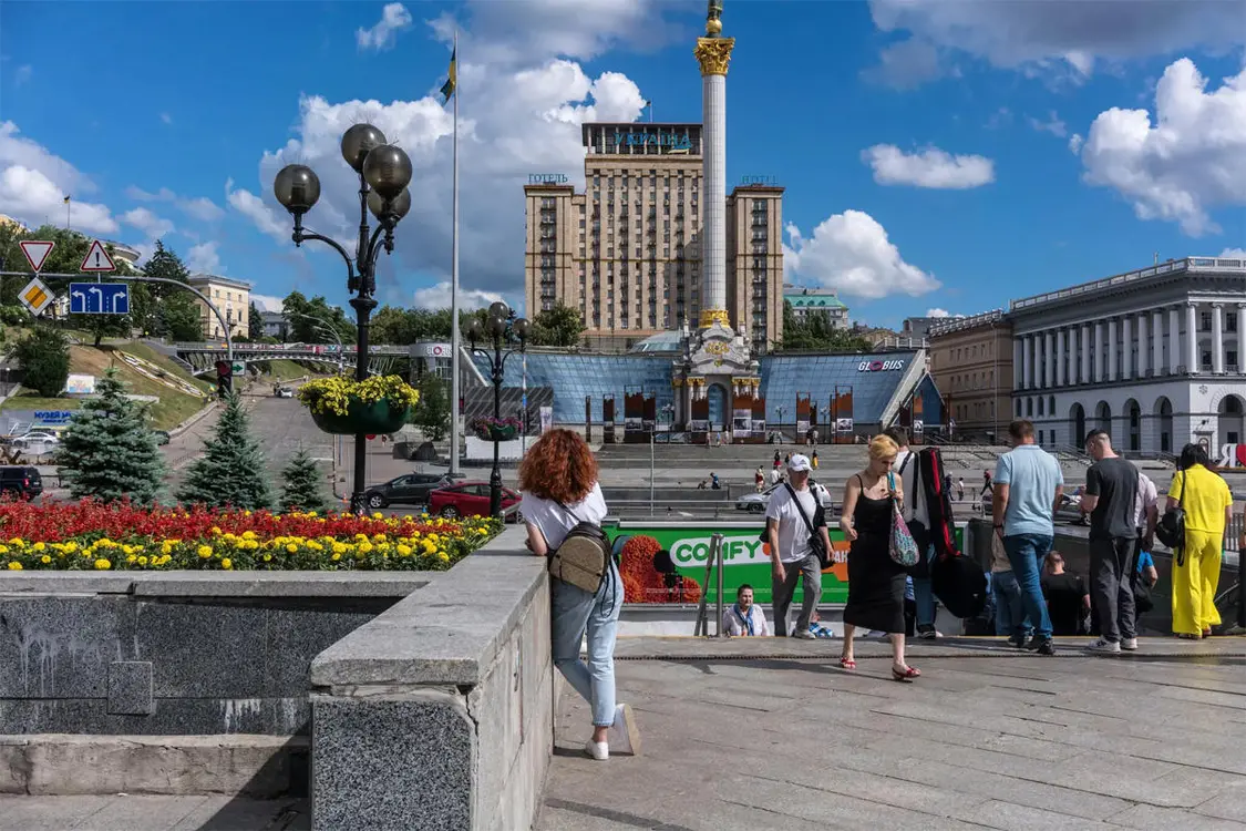 乌克兰酒店（The Hotel Ukraine）外景（纽约时报）