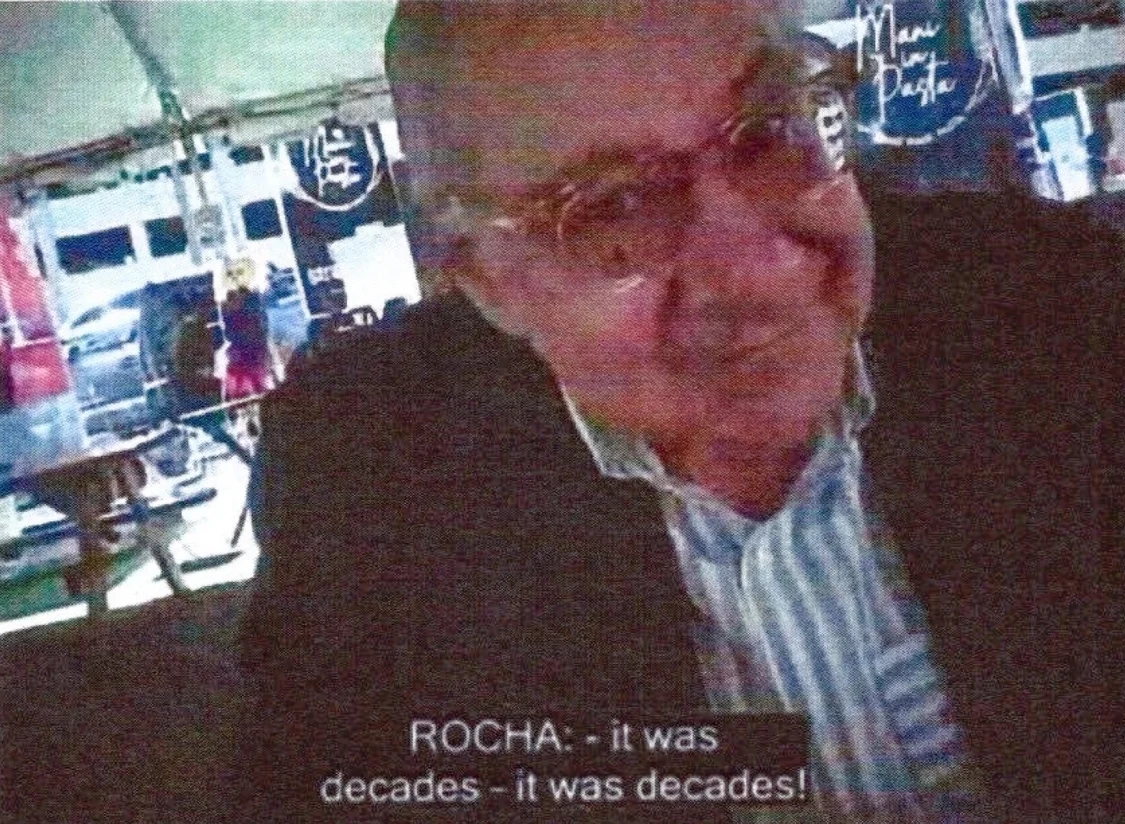 罗查与FBI卧底会面时被拍下的照片 图片来源：美司法部