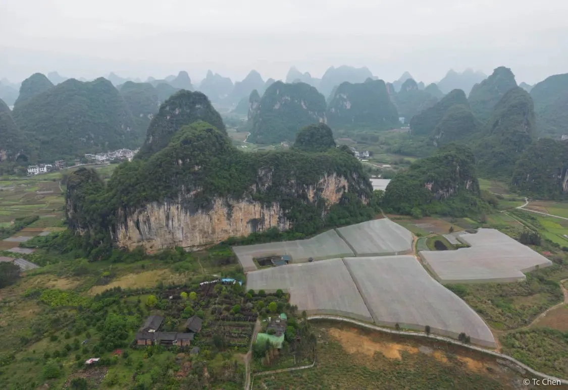 阳朔的白山。(图/攀岩摄影师TC Chen提供)