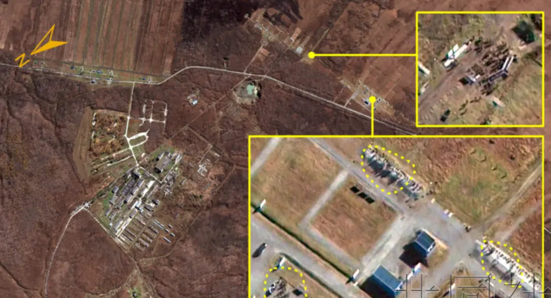 ▲韩国国家情报院18日公开俄远东哈巴罗夫斯克军事设施卫星图像