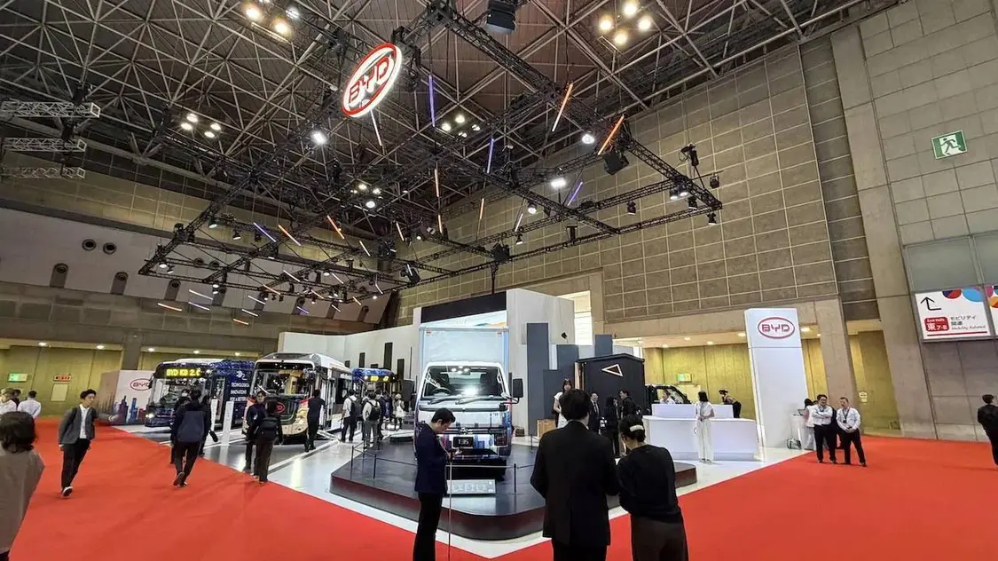 ▲比亚迪展台