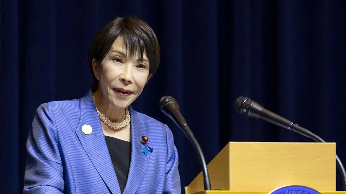 高市早苗资料图片 韩媒报道配图