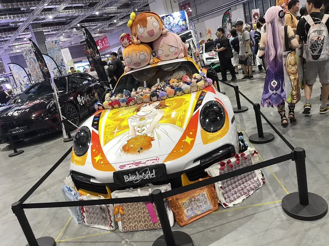 BW2025展区随处可见的“痛车”（拍摄/李程程）