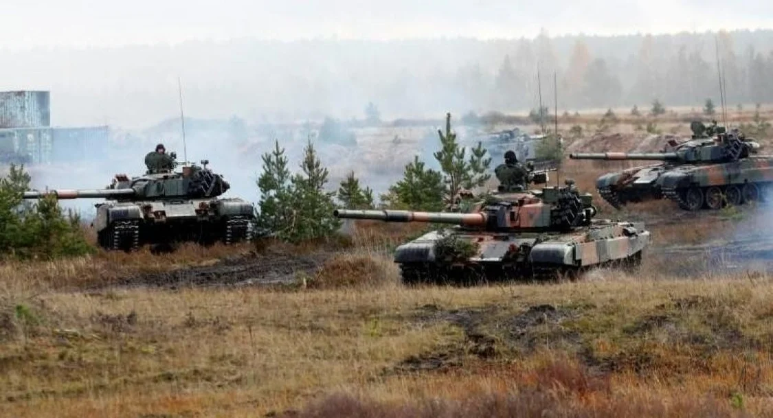 波兰援助乌克兰的PT-91型主战坦克