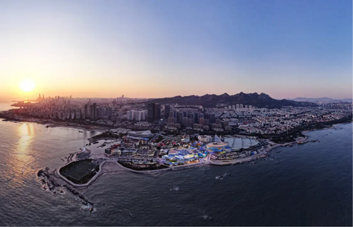 图片：青岛极地沿海一线实景图